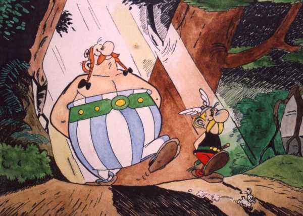 Asterix & Obelix Aquarell